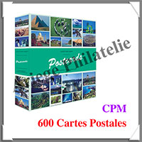 Album pour CPM - 600 CARTES POSTALES - Avec 50 Feuilles Transparentes Fixes (347771 ou ALBPK6ENG)