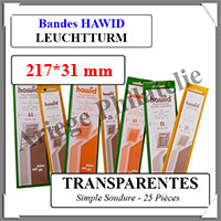 HAWID Bandes Transparentes : 217x31 mm - Simple Soudure (310028)