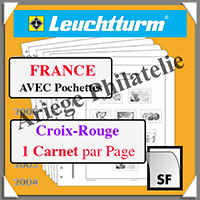 FEUILLES FRANCE Neutres - Carnets Croix Rouge - Un par Page (327300 ou BL15CRSF)