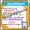 FEUILLES FRANCE Neutres - Timbres de Distributeur LISA (324165 ou BL15LISASF) Leuchtturm