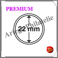 CAPSULES PREMIUM pour PIECES de 22 mm - Boite de 10 (345025 ou CAPSP22)