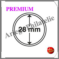 CAPSULES PREMIUM pour PIECES de 28 mm - Boite de 10 (345034 ou CAPSP28)