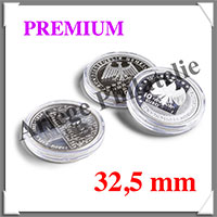 CAPSULES PREMIUM pour PIECES de 32,5 mm  (10 et 20  euros) - Boite de 10 (345040 ou CAPSP32.5)