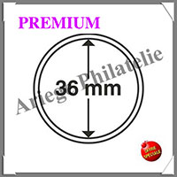 CAPSULES PREMIUM pour PIECES de 36 mm - Boite de 10 (345044 ou CAPSP36)