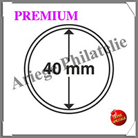 CAPSULES PREMIUM pour PIECES de 40 mm - Boite de 10 (345048 ou CAPSP40)