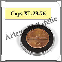 CAPSULES XL pour MONNAIES ou MEDAILLES de 29  76 mm - Boite de 2 (347415  ou CAPSXL76)