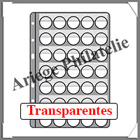Pages VARIO Champagne - TRANSPARENTES - Set de 5 Pages (35 Cases) + 5 Intercalaires (344399 ou CHAMP35C)