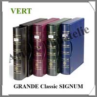 Reliure GRANDE SIGNUM Classic - VERT FONCE - Reliure avec Etui assorti (338603 ou CLGRSETBFG)