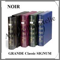 Reliure GRANDE SIGNUM Classic - AVEC Etui assorti - NOIR - Reliure Vide (338605 ou CLGRSETBFS)