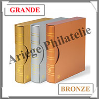 Reliure GRANDE Classic - AVEC Etui assorti - BRONZE - Reliure Vide (361118 ou CLGRSETBRO)