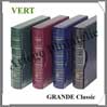 Reliure GRANDE Classic - AVEC Etui assorti - VERT FONCE - Reliure Vide (317159 ou CLGRSETG) Leuchtturm