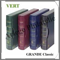 Reliure GRANDE Classic - AVEC Etui assorti - VERT FONCE - Reliure Vide (317159 ou CLGRSETG)