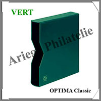 Etui OPTIMA Classic - VERT FONCE - Pour Reliure OPTIMA Classic (318866  ou CLOPKAG)