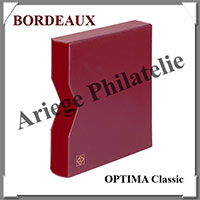 Etui OPTIMA Classic - BORDEAUX - Pour Reliure OPTIMA Classic (308665  ou CLOPKAR)