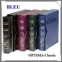 Promotion Reliure OPTIMA Classic - BLEU ROI - AVEC Etui assorti + 10 Pages OPTIMA34