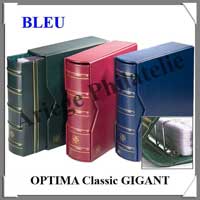 Promotion Reliure OPTIMA Classic GIGANT - BLEU ROI - AVEC Etui assorti + 15 Pages OPTIMA42