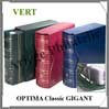 Reliure OPTIMA Classic GIGANT - AVEC Etui assorti - VERT FONCE - Reliure Vide (311417 ou CLOPSETGG) Leuchtturm