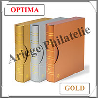 Reliure OPTIMA Classic - AVEC Etui assorti - GOLD - Reliure Vide (361113 ou CLOPSETGOI)