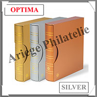 Reliure OPTIMA Classic - AVEC Etui assorti - SILVER - Reliure Vide (361114 ou CLOPSETSI)