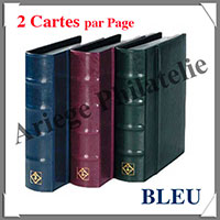 Album MIXTE Classic - BLEU ROI - Pages FIXES - AVEC Pochettes pour 100 Cartes (314054 ou CLPKBL)