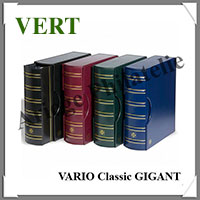 Reliure VARIO GIGANT Classic - AVEC Etui assorti - VERT FONCE - Reliure Vide (318174 ou CLVASETGG)