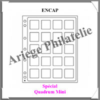 Pages GRANDE ENCAP - 20 Cases - Spcial Quadrum Mini - Set de 2 Pages Transparentes (360060 ou ENCAPQM38)
