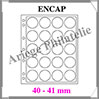 Pages GRANDE ENCAP - 20 Cases - CAPSULES de 40 à 41 mm - Set de 2 Pages Transparentes (343216 ou ENCAP40-41) Leuchtturm