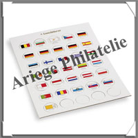 Chips Drapeaux 'EURO' - 35 Chips pour 29 Pays (333463 ou FLCHIP26)