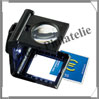COMPTE-FILS avec LED - Grossissement x5 - Plastique Noir (308008 ou FZ5LED) Leuchtturm
