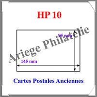POCHETTES de Protection - HP 10 - CARTES POSTALES ANCIENNES - 145x95 mm - Paquet de 50 (329667 ou HP10)