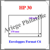POCHETTES de Protection - HP 30 - ENVELOPPES au Format C6 - 170x120 mm - Paquet de 50 (308669 ou HP30)