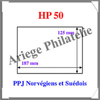 POCHETTES de Protection - HP 50 - PPJ Norvgiens ou Sudois - 125x187 mm - Paquet de 50 (326013  ou HP50)