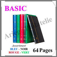 Classeur BASIC - 64 Pages NOIRES - ASSORTIMENT (300297 ou LS4-32)