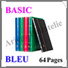Classeur BASIC - 64 Pages NOIRES - BLEU (327853 ou LS4-32-BL) Leuchtturm