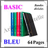Classeur BASIC - 64 Pages BLANCHES - BLEU - Bandes divisées (317849 ou L4-32-TBL) Leuchtturm