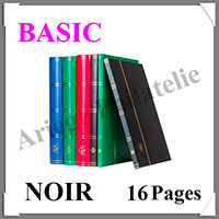 Classeur BASIC - 16 Pages BLANCHES - NOIR (318548 ou L4-8-S)