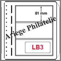 Feuilles LB3 - 3 Poches : 190x81 mm (305865 ou LB3)