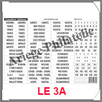 ETIQUETTE Autocollante - FRANCE et Europe du SUD (308868 ou LE3A)