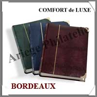 Classeur COMFORT de LUXE - 64 Pages BLANCHES - BORDEAUX - Coins Renforcs (332059  ou LP4-32AMR)