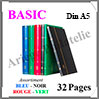 Classeur BASIC - 32 Pages NOIRES -  DIN A5 - ASSORTIMENT (315761 ou LS2-16) Leuchtturm