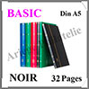 Classeur BASIC - 32 Pages NOIRES -  DIN A5 - NOIR (339367 ou LS2-16-S) Leuchtturm