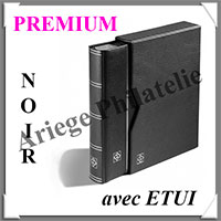 Classeur PREMIUM - 32 Pages NOIRES -Avec ETUI assorti -  NOIR (327250 ou LZS4-16-S)