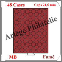 MEDAILLIER Fum - 48 Cases pour Capsules de 21,5 mm (319906 ou MBCAPS21-5)