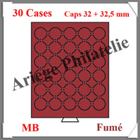 MEDAILLIER Fum - 30 Cases pour Capsules de 32 et 32,5 mm (315873 ou MBCAPS32)