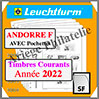 ANDORRE 2022 - Poste Française - AVEC Pochettes (N07FSF-22 ou 369482) Leuchtturm