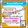FRANCE 2021 - Blocs Souvenirs - AVEC Pochettes (N15BSSF-21 ou 366814) Leuchtturm