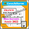 FRANCE 2022 - Blocs Souvenirs - AVEC Pochettes (N15BSSF-22 ou 369485) Leuchtturm