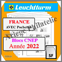 FRANCE 2022 - Blocs CNEP - AVEC Pochettes (N15CNEPSF-22 ou 369487)