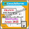 FRANCE 2021 - Mini Feuilles - AVEC Pochettes (N15KSF-21 ou 366815 ) Leuchtturm