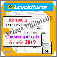 FRANCE 2019 - Timbres Autocollants Professionnels - AVEC Pochettes (N15 PROSF-19 ou 362912)
